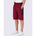 thumbnail image 2 of Real Essentials 5-Pack Youth Dry-Fit Active Athletic Basketball Gym Shorts With Pockets Boys & Girls, 2 of 6