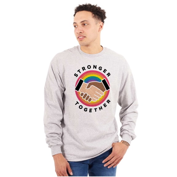 Stronger Together Social Justice Long Sleeve TShirt Men Women Brisco Brands L