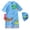 Mint Green, variant on Bathing Suit for Boys Long Sleeve Shirt Hood Upf 50 Sun Rash Guard Surfing Boys Summer Clothes,Yellow,XL