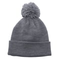 thumbnail image 2 of Augusta Sportswear Casual Adult Beanie Cap Unisex Pom Beanie White Os, 2 of 3