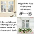 thumbnail image 4 of Dalazy Window Eye Latch Gate Door Window Stainless Steel Windproof Lock Hook with Mounting Screws, 3 Inch, 4 of 7