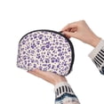 thumbnail image 6 of Portable Bags Clutch Pouch Zipper Smooth Built-In Compartment For Travel Vacation Business Camping Tiger Print Style Mediumpurple_3, 6 of 7