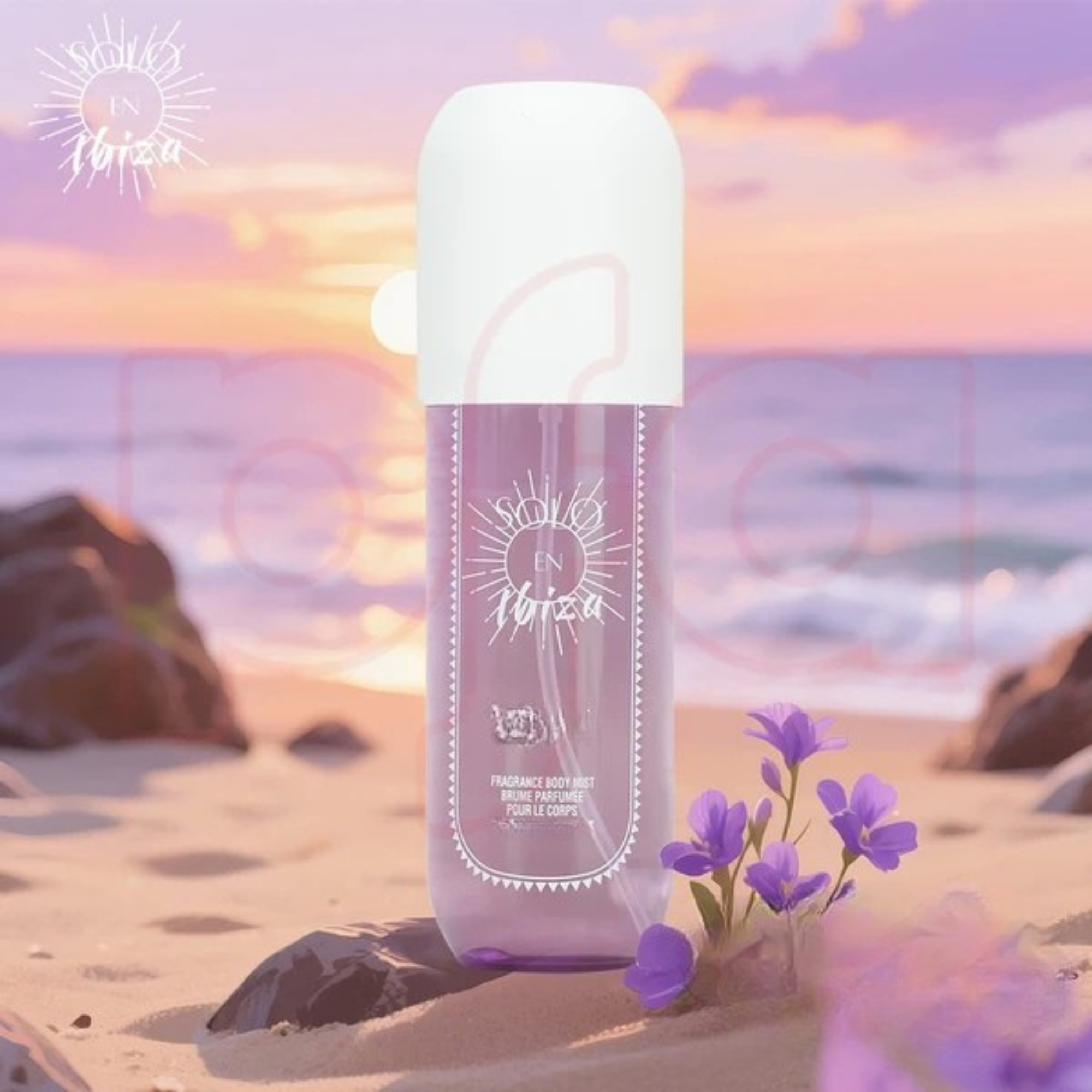 Solo En Ibiza Fragrance Body Mist 1.02 oz with Keychain 8 Assorted Scents