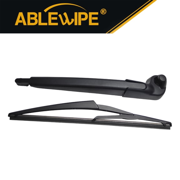 ABLEWIPE Rear Wiper Arm Blade Compatible with JEEP WRANGLER 2007-2017, 12" 12.4" Back Windshield Wiper Blade Arm Set of 2,Y06Z415W