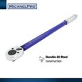 MichaelPro MP001220 1/2Inch Drive Click Torque Wrench, 10 150 ftlb