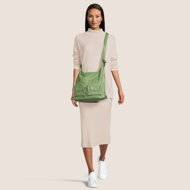 Convertible Womens Multi Functional Crossbody Backpack Bag by Ampere  Creations - Orange - Walmart.com