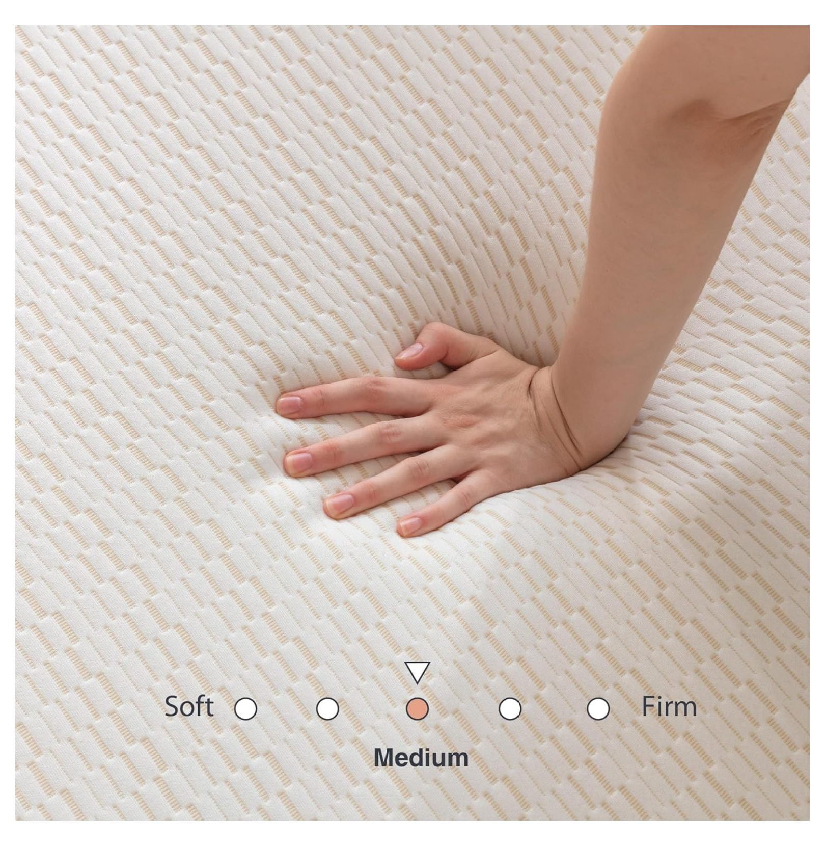 Folding Mattress, 4 Inch Certified Single Portable Trifold Memory Foam Mattress with Washable Cover, Foldable Guest Bed, Travel Mat, 25"×75"×4", White