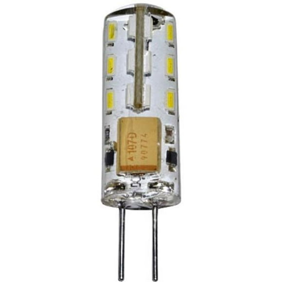 Dabmar Lighting DL-LED-G4S-1.5-30K Bi-Pin Silicone Lamp - Round 1.5W 24 LEDs 12V, White - 1.39 x 0.37 x 0.37 in.
