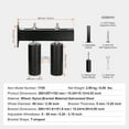 thumbnail image 5 of KFFKFF Slide Gate Set, 6” Roll Gate Accessory Kit with T-Bracket, Universally Adaptable Slide Gate Wheels, Robust Black Slide Gate Direction Roller for Slide Gates and Roll Doors, 5 of 9