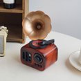 thumbnail image 1 of BRIGHTFUFU 1Pcs Centre de Table Décoratif Gramophone Rouge Foncé à Ressort, 1 of 7