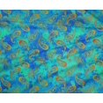 thumbnail image 4 of oneOone Polyester Lycra Turquoise Blue Fabric Batik Dress Material Fabric Print Fabric By The Yard 56 Inch Wide, 4 of 4