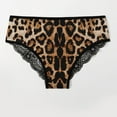 thumbnail image 3 of Panties for Women Tbopshirt Brief Underwear,Hipster Underwear,Women Leopard Lace Lingerie G-string Briefs Underwear Panties T string Thongs,Cheeky Panties,Gifts, 3 of 6