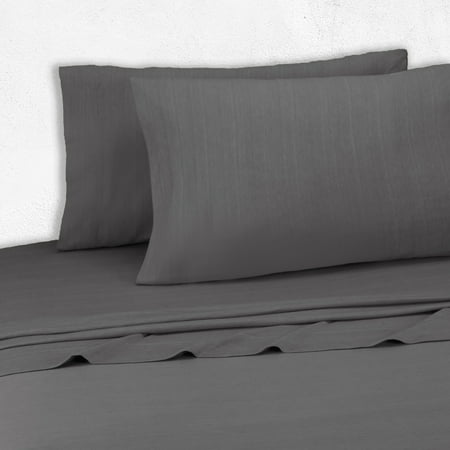 Flat Sheet Stripe Chocolate - Brooklyn Flat Jersey Knit Sheet Set
