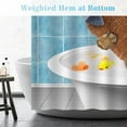 thumbnail image 5 of Funny Cat Shower Curtains for Bathroom  Bathing Cat Cute Kitten Taking Shower with Rubber Ducks Fun Shower Curtain Set with 12 Hooks for Adults Kids Bathroom Decor Accessories, 72"x72", 5 of 13
