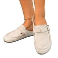 thumbnail image 4 of Norvail Womens Vintage Clunky Toe Slide Sandals, Comfortable Summer Slippers with Footbed Arch Support, Slip On Cushion Slides, Walking Sandals for Women With Arch Support, 4 of 4