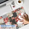thumbnail image 4 of Long Mouse Pads for Desk,Pioneer Flower Floral Print Pattern Desk Mats on Top Of Desks, Desk Mouse Pad Extra Large with 3mm Non-Slip Base and Stitched Edge for Gaming,Office,Work,Home 35.4"x15.7", 4 of 6