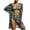 A-Olive Green, variant on WREESH Womens 3-Piece Swimsuits Set , High-Waist Bikini with Sun Protection Cover-Up & Quick-Dry Tropical Swimwear Blue