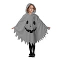 thumbnail image 2 of Girls Halloween Unisex Ghost Face Kids Hooded Cape Halloween Party Outfit Kids for Boys 3-4 Years, 2 of 4
