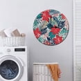 thumbnail image 7 of ZXCXRQFa Flowers Summer Colorful Plants Wood Wall Clock Silent Non-Ticking Kitchen Desk Clock Battery Operated Analog Decorative Round Clocks 10 in Garden Home Decor, 7 of 7