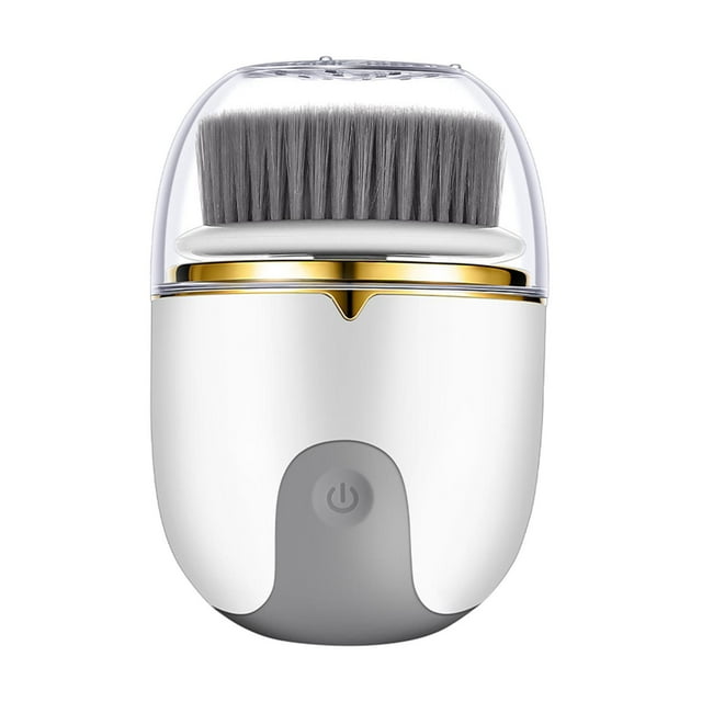 Cepillo de limpieza facial Recargable Impermeable 3 cabezales de cepillo exfoliante Limpiador facial portátil de 2 velocidades para una limpieza Yuyangstore cepillo de limpieza facial