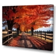 thumbnail image 2 of Designart "Canada Orange Autumn Euphony II" Landscapes Canvas Art Print, 2 of 5