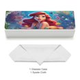 thumbnail image 3 of La Sirenita: Princesa Ariel Estuche Rígido para Gafas de Cuero PU Protector con Forro de Felpa Premium Suave para Hombres y Mujeres, 3 of 6