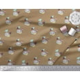 thumbnail image 3 of Soimoi Brown Heavy Satin Fabric Girl & Bathtub Summer Designs Fabric Prints By Yard 54 Inch Wide, 3 of 3