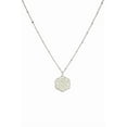thumbnail image 2 of Fashion Pearl Wraps Hexagon Pendant Necklace Rhodium, 2 of 2