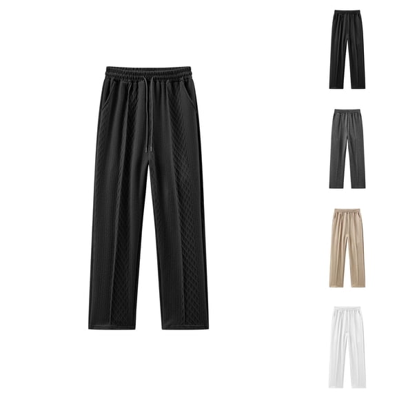 Men's Pants Men's Clothing Men's Casual Pants - Stylish Casual Trousers With Jacquard Design For Everyday Wear And Comfort