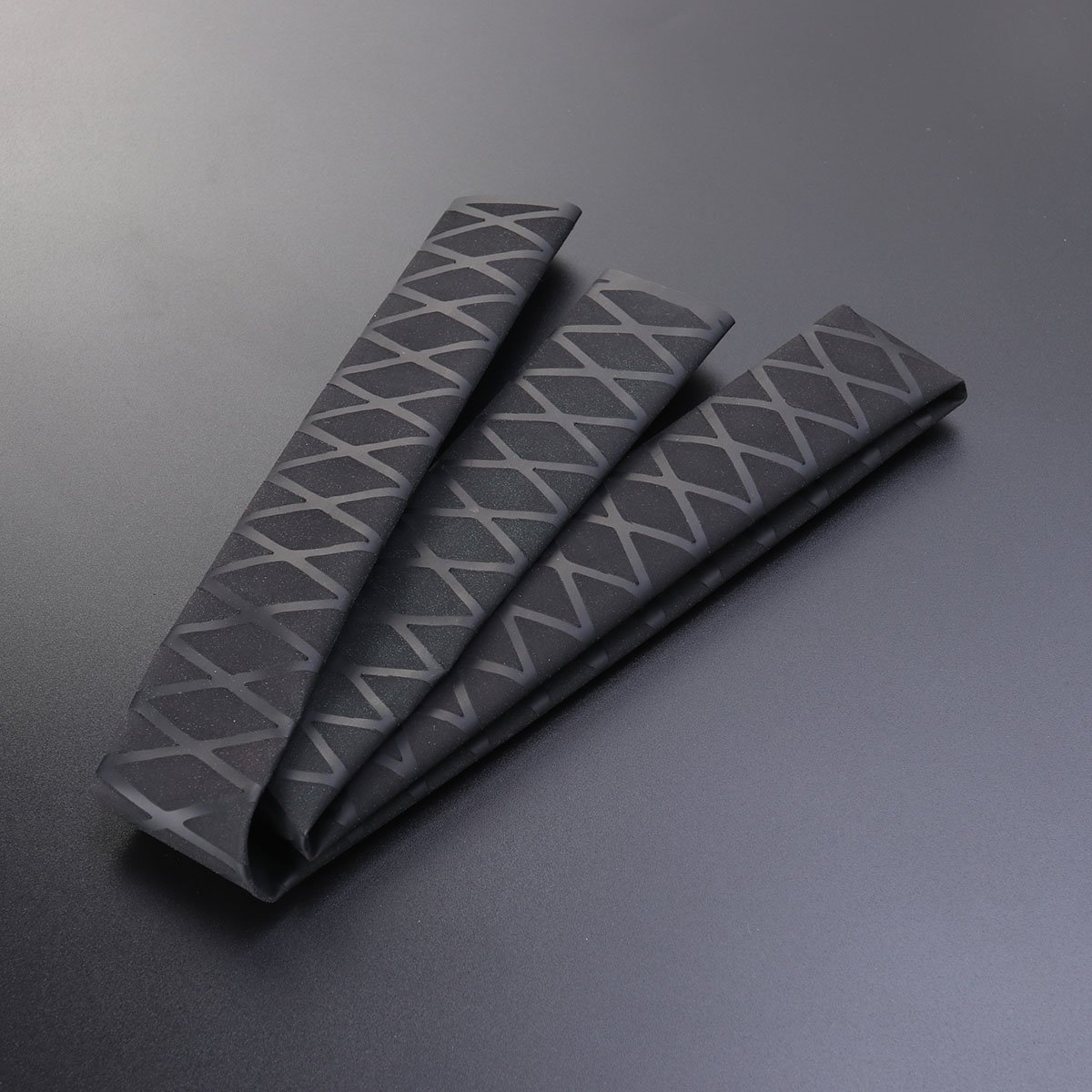 FENGGUIQU Black Non Fishing Rod Handle Sleeve 30mm Diameter Protective Cover