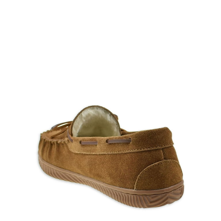 George Men s Genuine Suede Trapper Moccasin Slipper Walmart