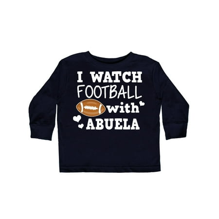 

Inktastic I Watch Football with My Abuela Gift Toddler Boy or Toddler Girl Long Sleeve T-Shirt