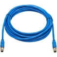 thumbnail image 2 of Tripp Lite M12 X-Code Cat6 1G UTP CMR-LP Ethernet Cable (M/M), IP68, PoE, Blue, 3 m (9.8 ft.), 2 of 4