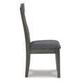 thumbnail image 4 of Signature Design by Ashley Hallanden Modern Slat Back Dining Room Chair, Set of 2, Gray, 4 of 5