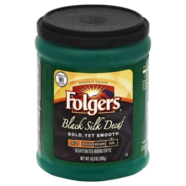 Folgers Black Silk Decaf Coffee, 10.3Ounce