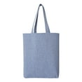 thumbnail image 2 of OAD - Midweight Recycled Gusseted Tote - OAD106R - Heather Medium Blue, 2 of 5