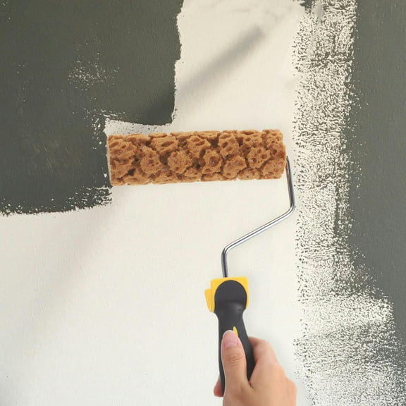 WRISTBIQUE Decorative Wall Paint Roller with Pineapple Pattern and Sponge Texture for Painting