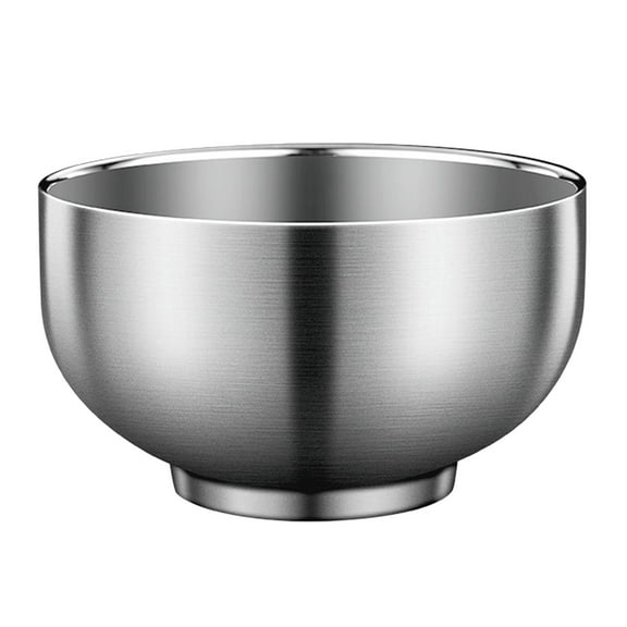 LOLIPPYY Stainless Steel Noodle Bowl for Home Use Silver Soup Salad and Snack Serving Bowl
