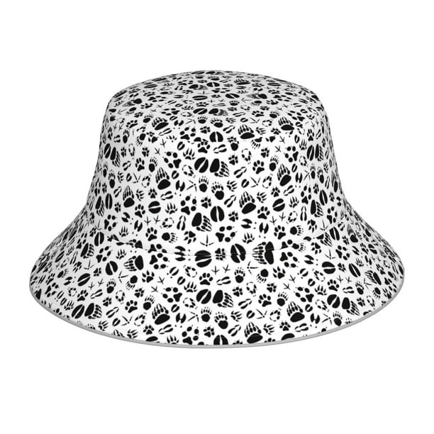 Balery Black Footprints Sombreros para el sol para hombre y mujer, sombrero de pescador con UPF 50+