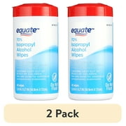 (2 pack) Equate 70% Isopropyl Alcohol Wipes, 40 Wipes