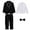 Black-1, variant on MUXiin Boy's Tuxedos Toddler Formal Suits Set Kids Blue Black Slim Fit Suit for Weddings