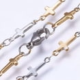 thumbnail image 2 of QQTDFG 304 Stainless Steel Chain Necklace Lobster Ion Plating Cross Gold 17.5"&nbsp; A423-Multi-Color, 2 of 2