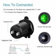 thumbnail image 4 of Cigarette Lighter Socket Waterproof LED Indicator 12V Power Outlet for Car Marine Boat Motorcycle Rv Truck ATV, 4 of 7