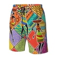 thumbnail image 5 of Naloa Dancing African Womans Men's Beach Shorts, Surfing shorts, Swim trunks, Quick Dry Swim Trunks for Surfing Beach Fun - Large, 5 of 9