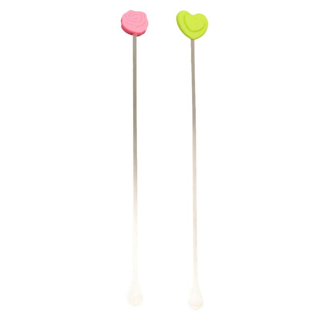2 Pcs Bâton de Mélange à Long Manche pour Lait en Poudre Bébé Tige de Mélange Nuage Étoile Mélangeur de Lait en Poudre pour Usage Domestique (Couleur Assortie)