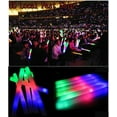 thumbnail image 3 of QHTT Pack of 100pcs Foam Sticks Colorful LED Foam Glow Sticks Flashing Glow Wands Light Up Rave Glowsticks for DJ Cheer Flashing Wedding Birthday Party Christmas Gift, 3 of 11