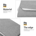 thumbnail image 3 of HAMPPLIES laminate floor protective mat Office Chair Mat Grey Wear-resistant Non-skid for Home Office 1Set, 3 of 7