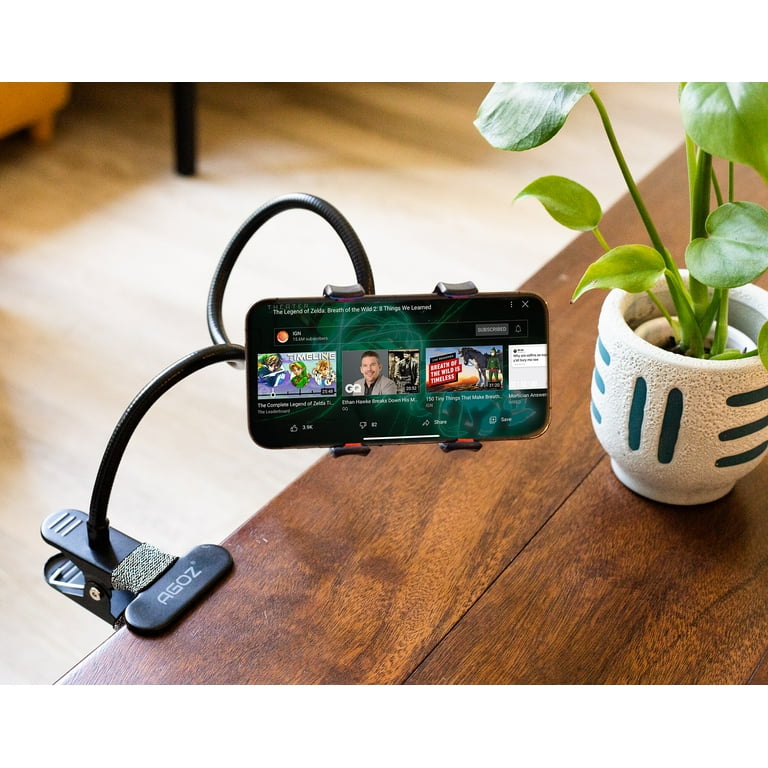 Agoz Phone Holder Clamp Mount Table Desk Bed Office Kitchen Flexible Stand for Apple iPhone 14 13 12 11 Samsung Galaxy S22 S21 S20 Note 20 10 A14 A42