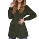 thumbnail image 5 of Chaqueta informal con capucha y manga larga para mujer, chaqueta con botones, cordón ajustable y bolsillo con cremallera, chaqueta de longitud media, chaqueta de poliéster para mujer, 5 of 8
