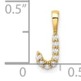 thumbnail image 4 of 14k 1/10 carat Lab Grown Diamond VS/SI+ G+ Complete Letter J Initial Pendant, 4 of 4